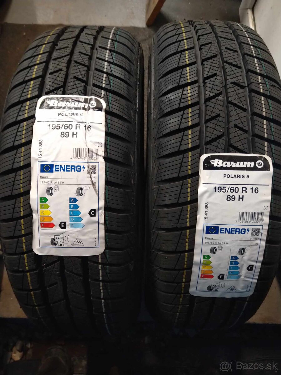 195/60 R 16 zimné + alu disky 5 x 100 R 16.