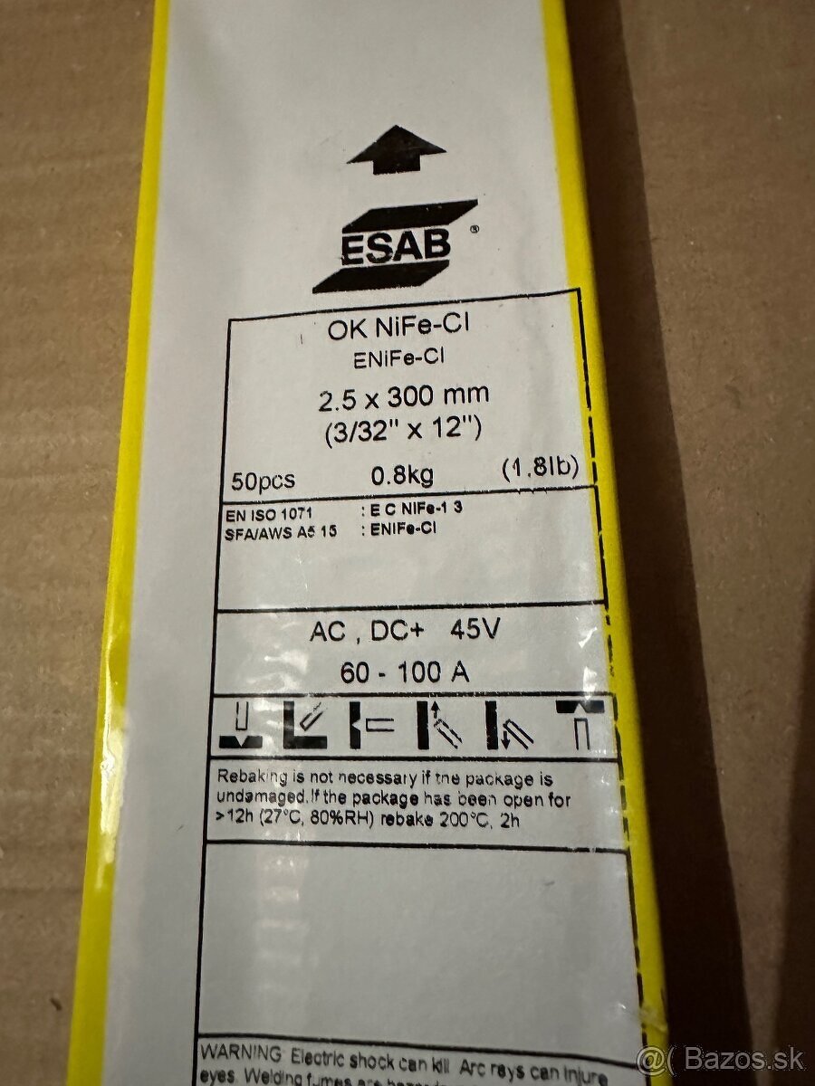 Elektródy Esab OK NiFe-Cl OK 92.60