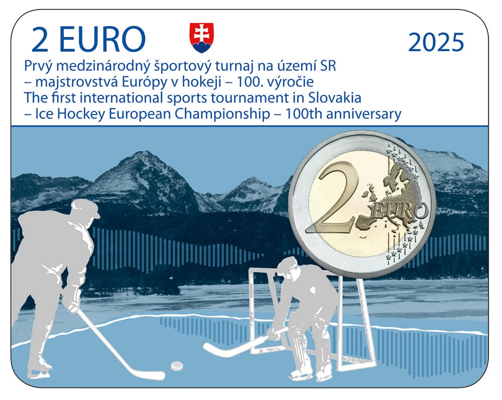 Predám 2€ Coincard Majstrovstvá Európy v hokeji