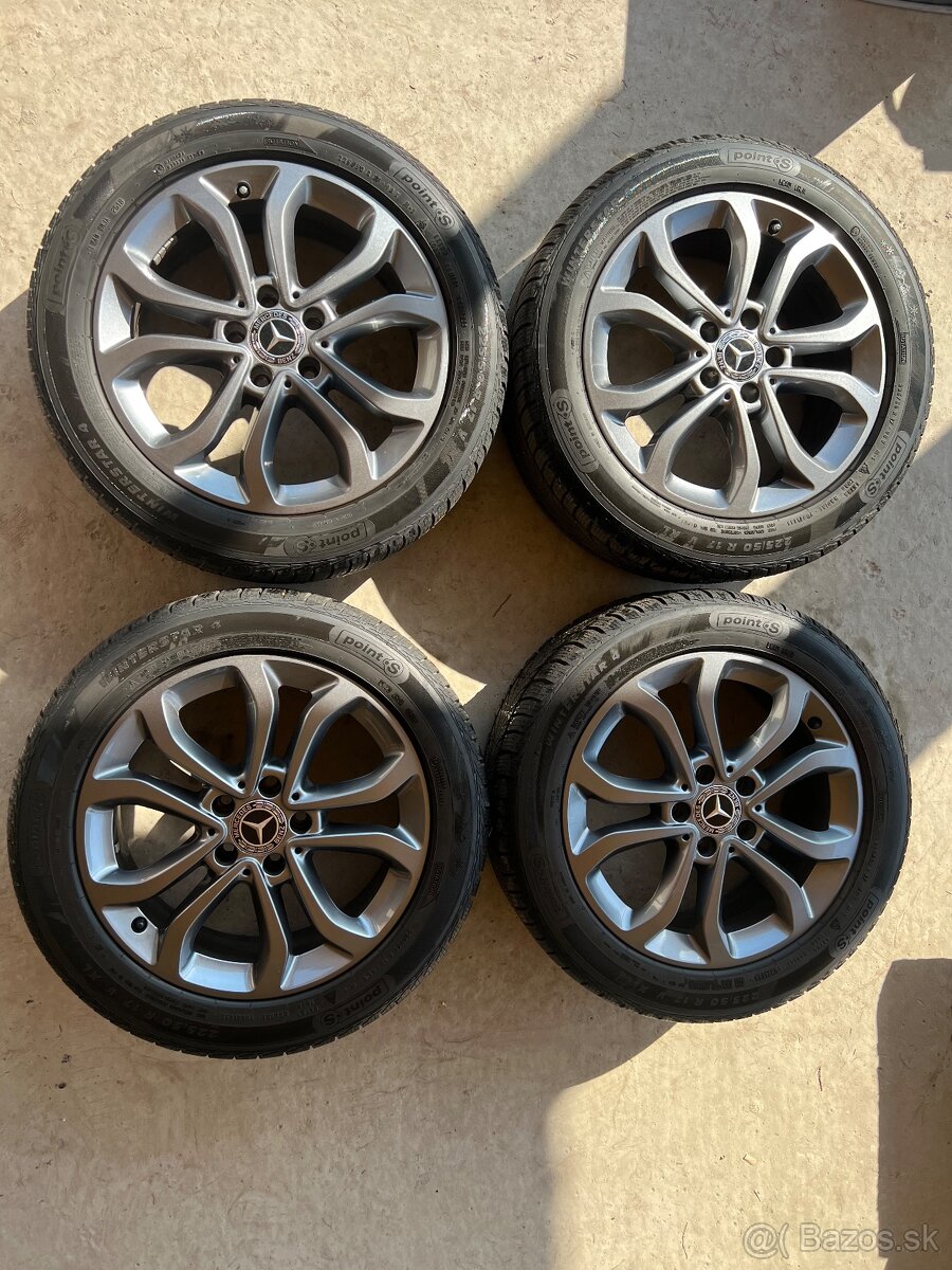 Disky Mercedes 5x112,R17 225/50,na zimných pneu