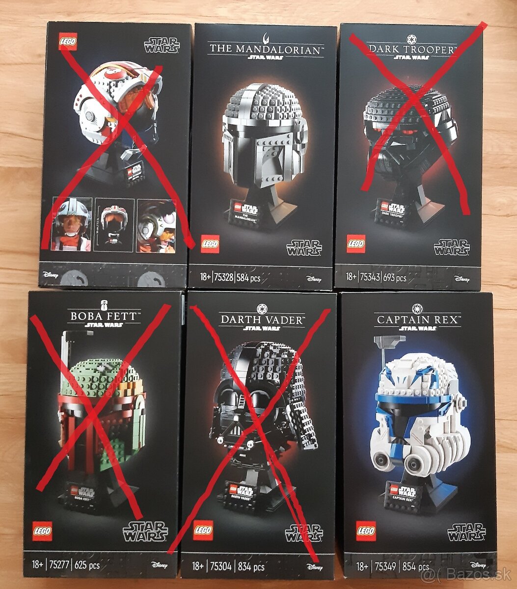 LEGO Star Wars Mix Helmet Collection neotvorené sety