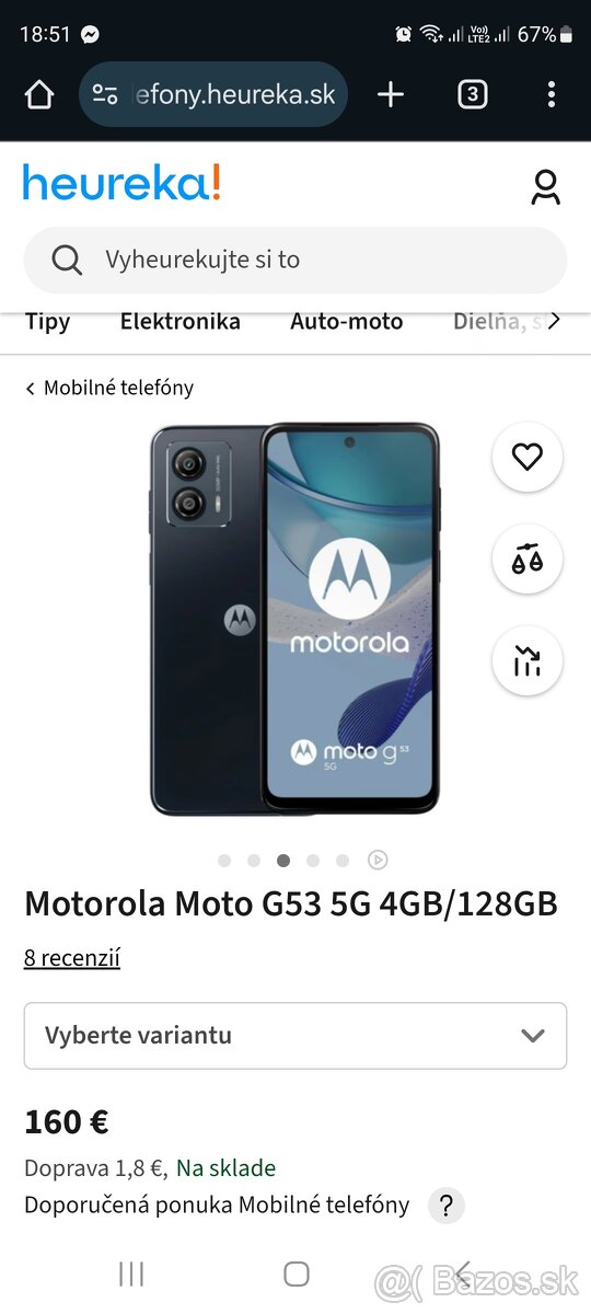 Motorola G53 128Gb uplne nová