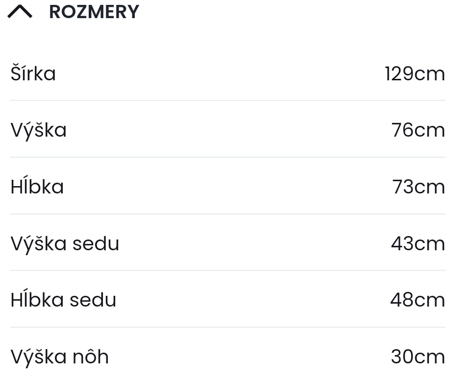 Malá sedačka