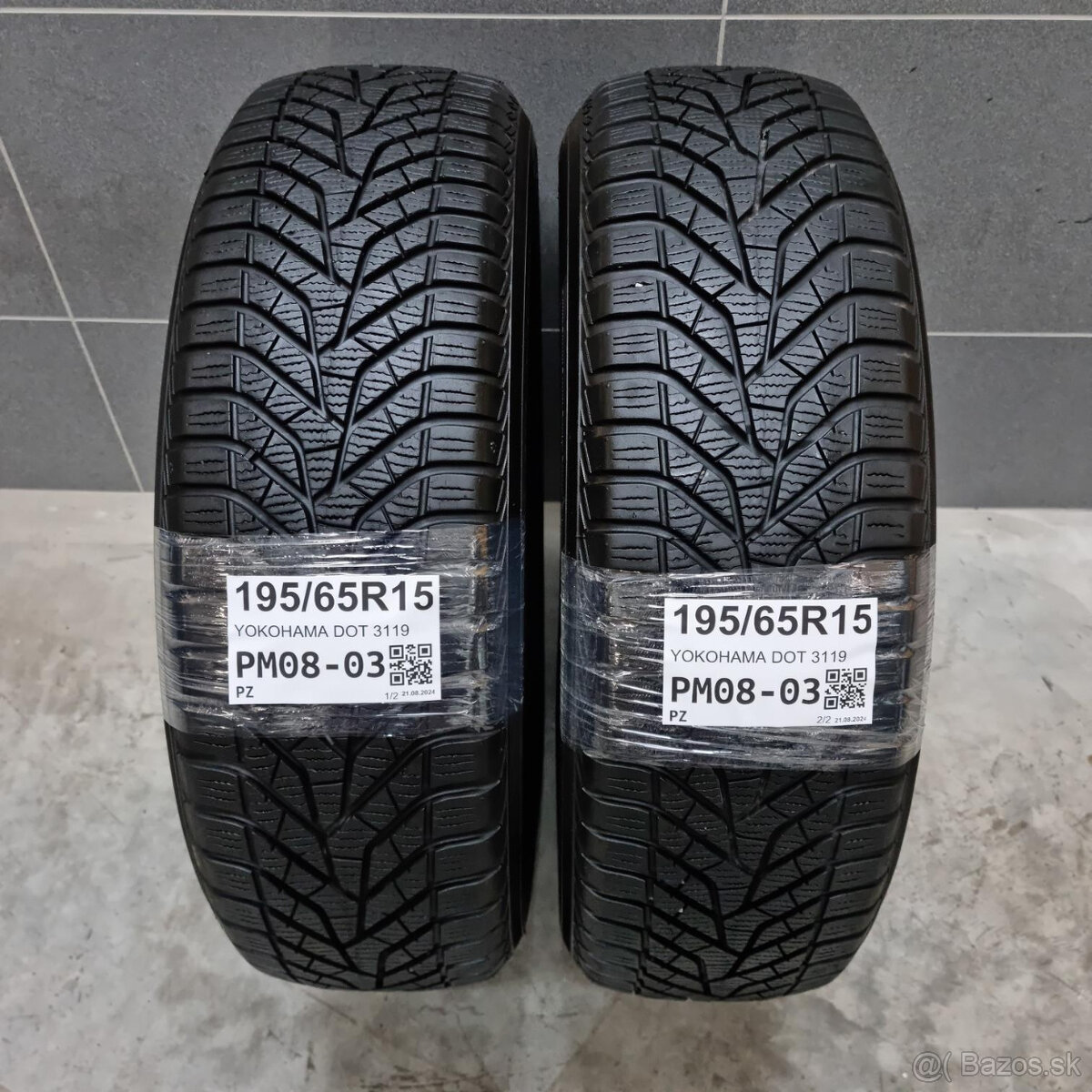 Zimné pneumatiky 195/65 R15 YOKOHAMA DOT3119