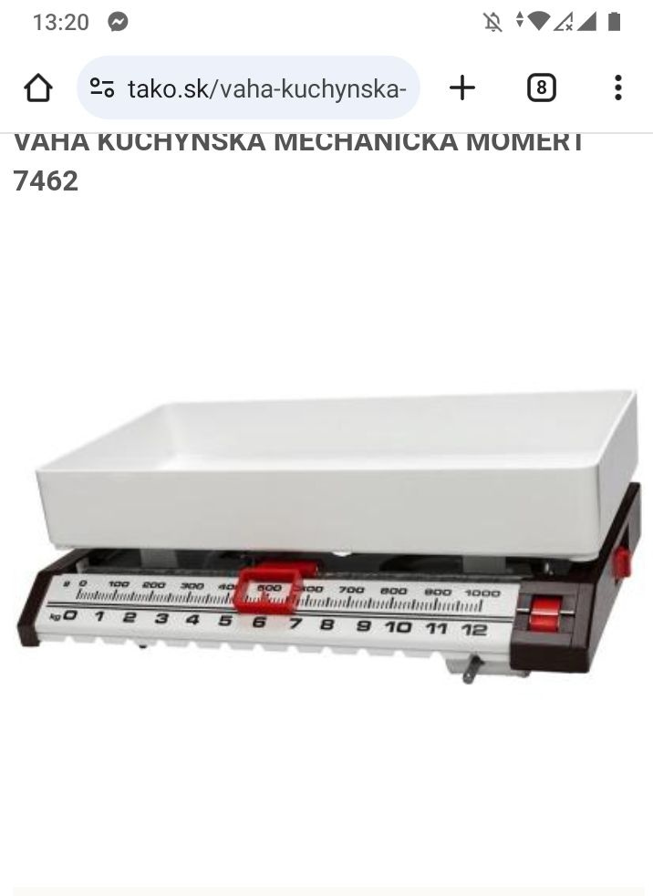 Predam tuto mechanicku kuchynsku vahu