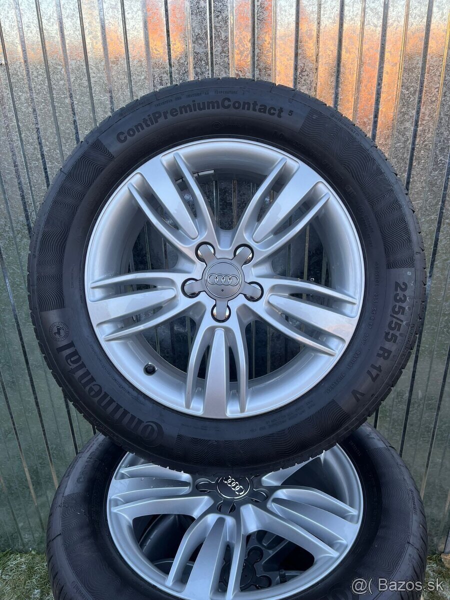 5x112 R17 ORIGINÁL AUDI DISKY Continental 235/55