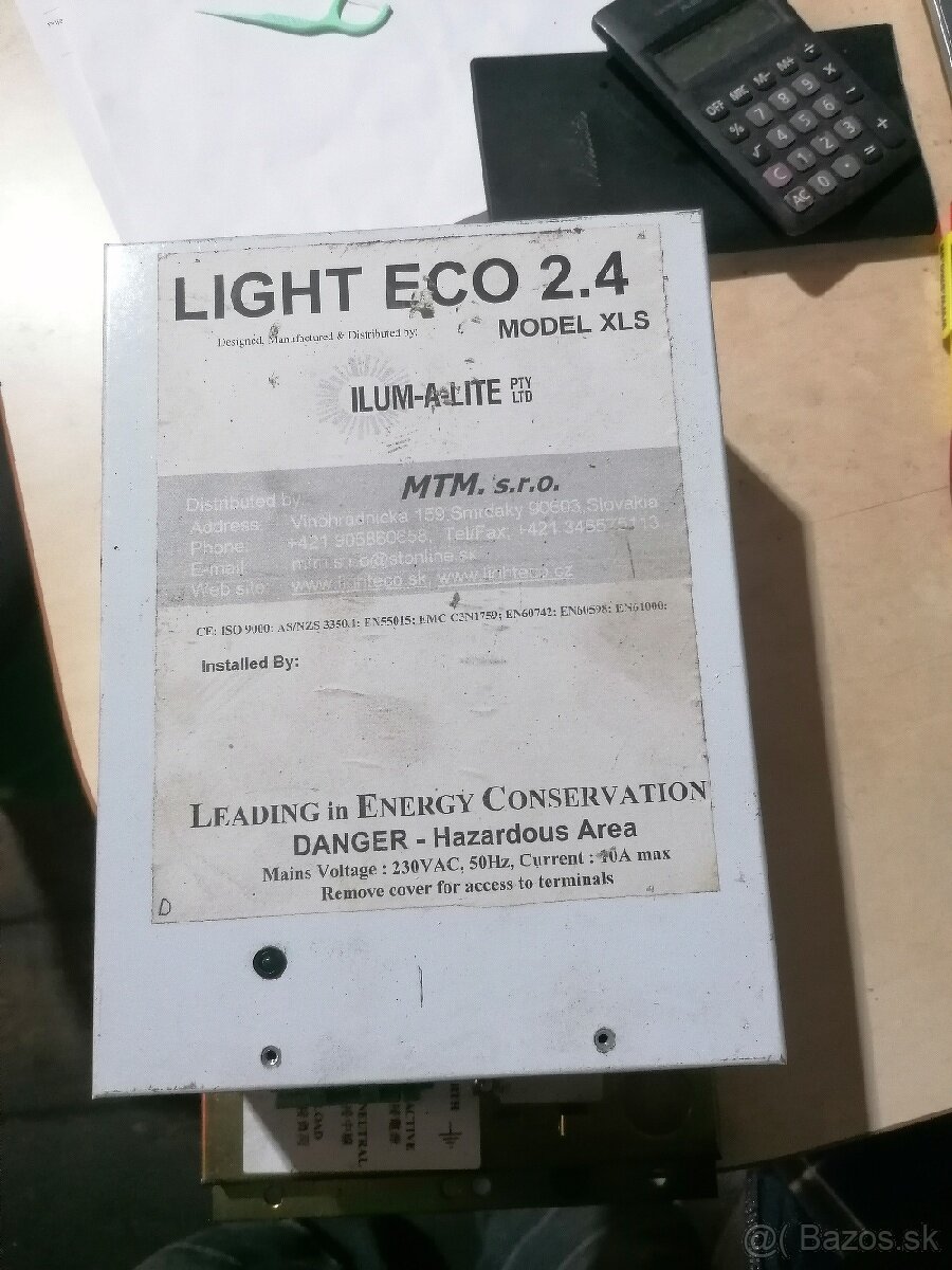 Predám šetrič osvetlenia Light ECO 2.4 Xls