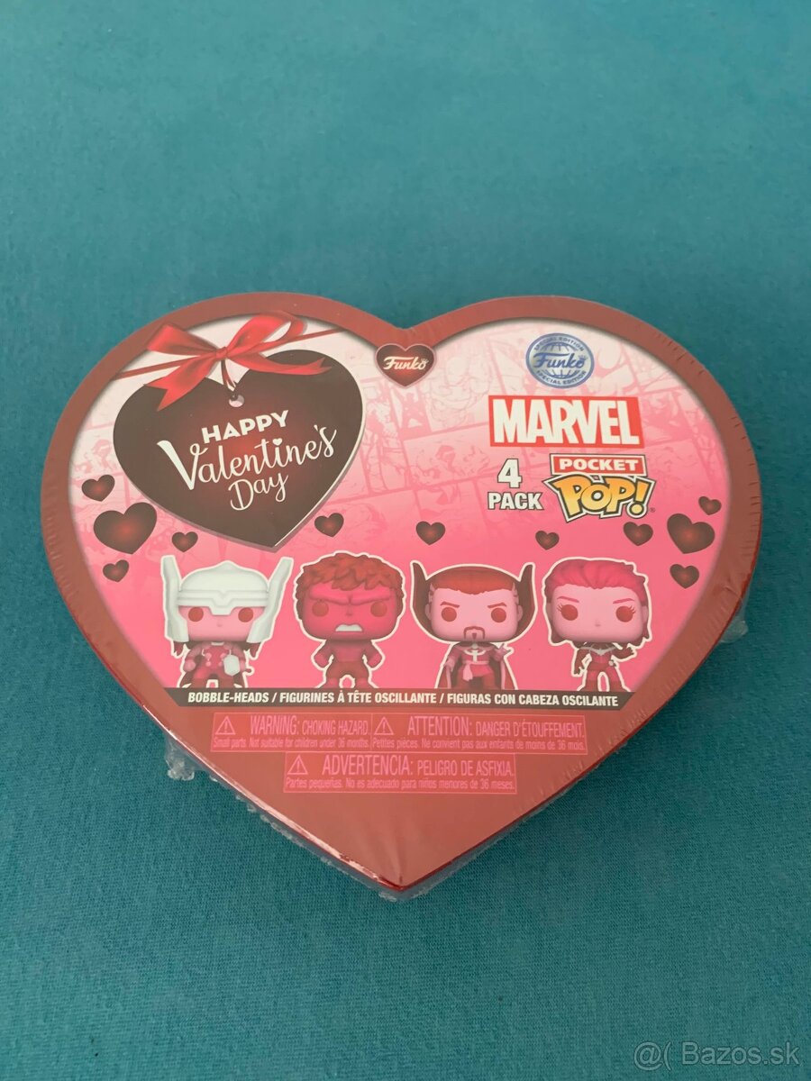 Figúrka Funko POP Marvel Valentines Pocket 4-pack