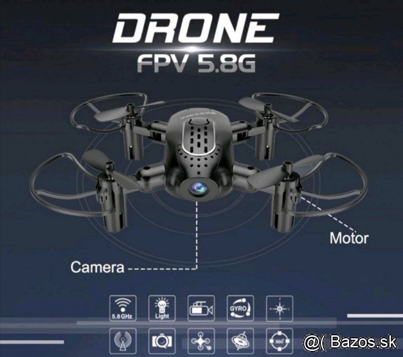 Dron s kamerou - FPV okuliare a ovládačom- novy a zabaleny