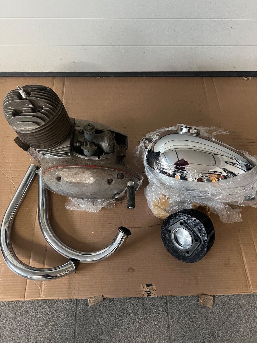 Prodam motor Jawa 250/353 a valec po Go. Nadrz