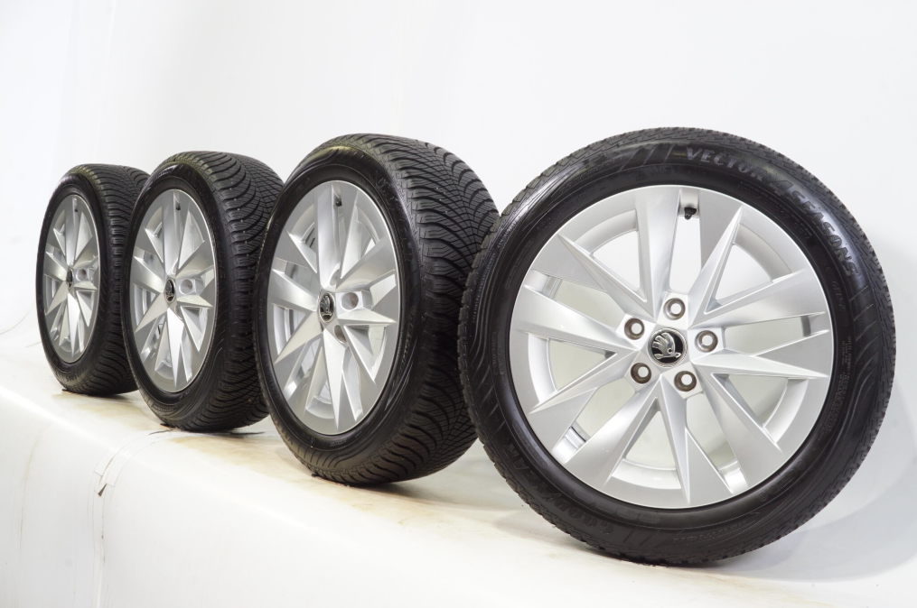 ‼️Alu disky Octavia IV 17"+❄️zimné pneu Hankook 205/45 R17