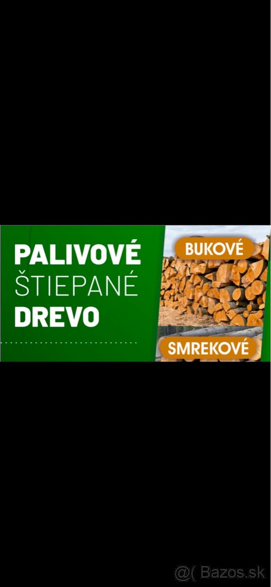 Palivové štiepané drevo