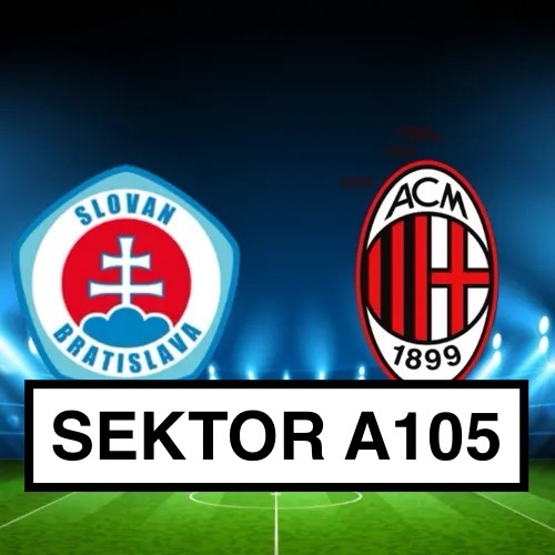 SK SLOVAN - AC MILAN - 3x TOP SEDENIE