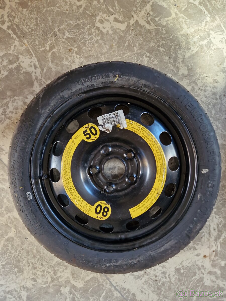 Dojazdové koleso 125/70 R16