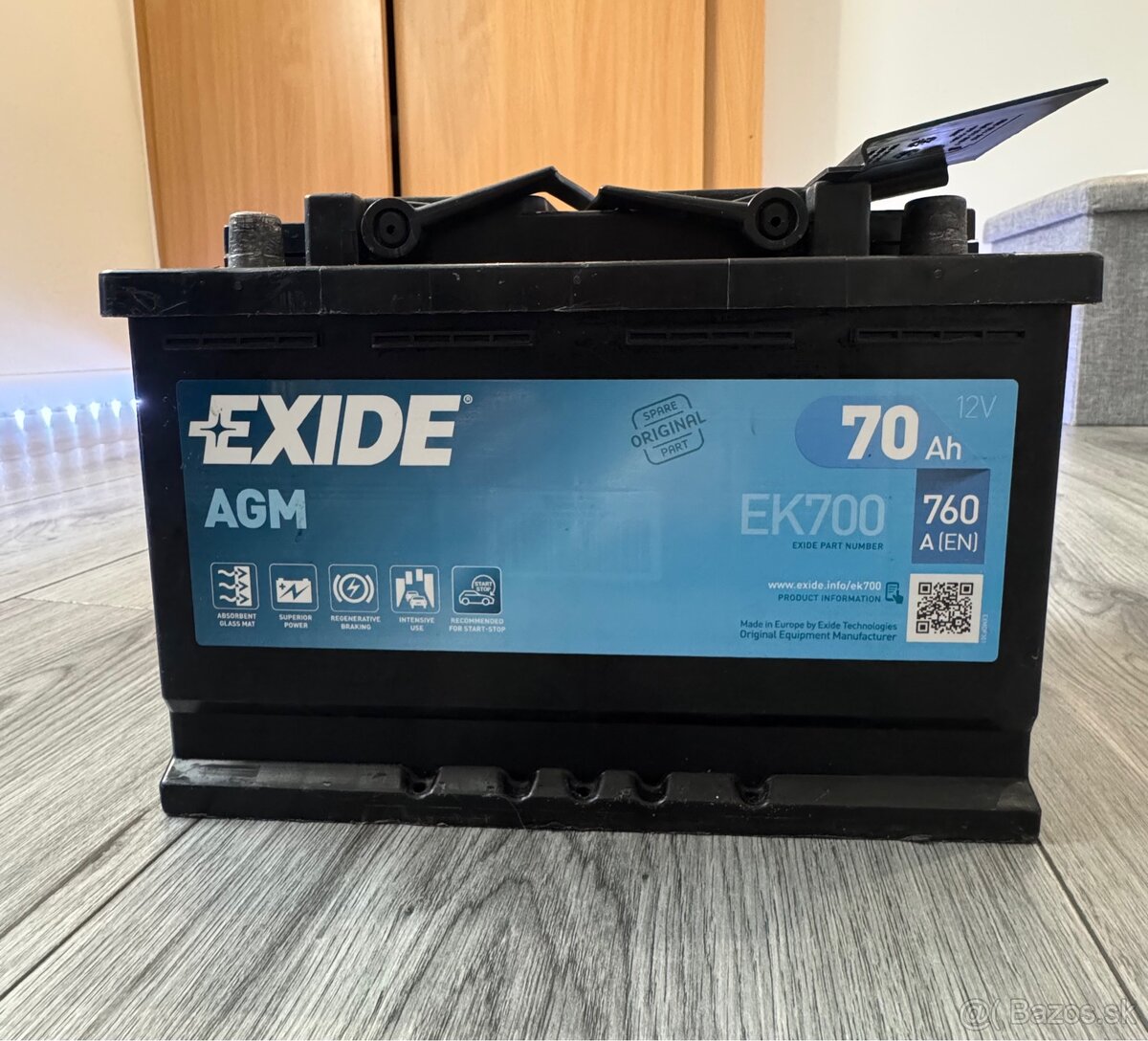 Predam Baterku EXIDE 70Ah 12V (vo veľmi dobrom stave)