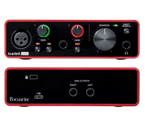 Focusrite Scarlett Solo 3rd USB zvuková karta + usb kábel