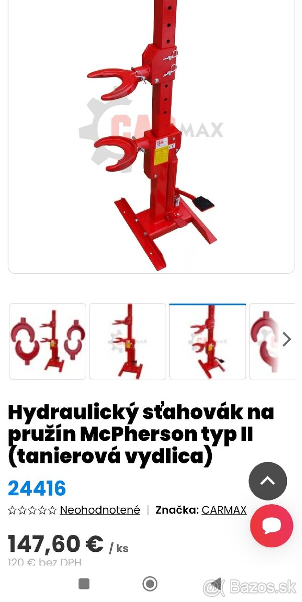 Hydraulicky stahovak pruzin