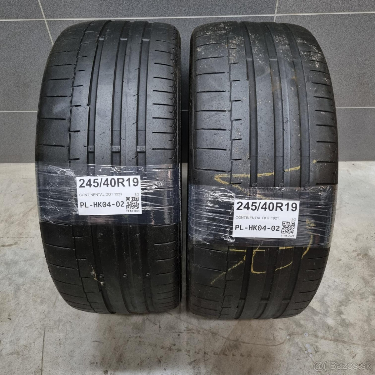 Letné pneumatiky 245/40 R19 CONTINENTAL DOT1921