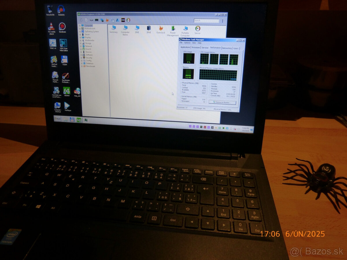 notebook s intel pentium 2jadra s hyperthreating virtualne 4