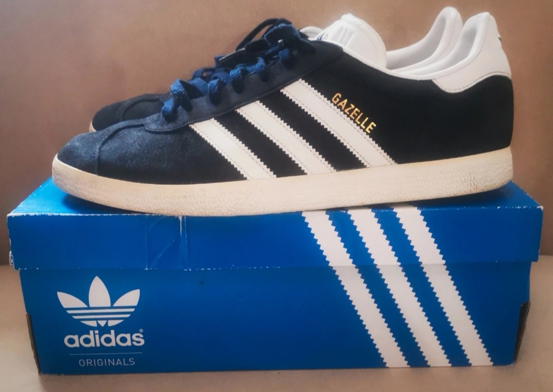 Adidas Gazelle collegiate navy/white/gold