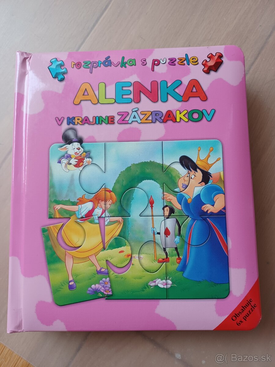 Nova puzzle kniha Alenka v krajine zazrakov