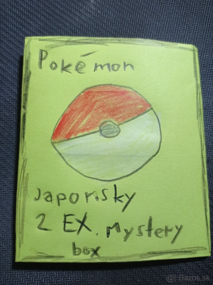 Japonský EX pokémon mystery box