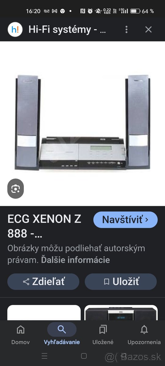 ECG Xenon Z888 stolový CD/ MP3 mikrosystém, USB, 2x20W, BT