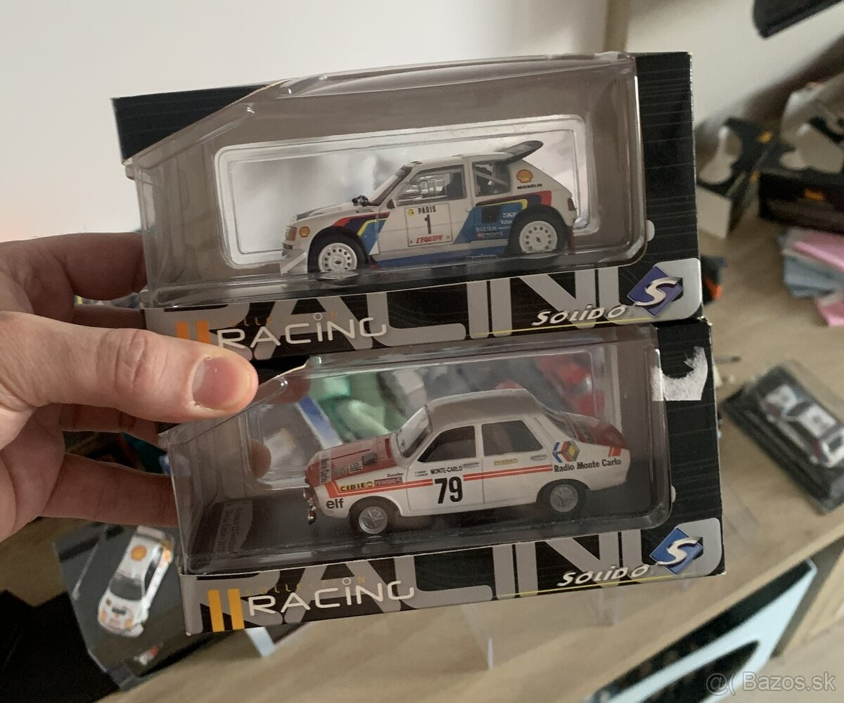 1:43 Peugeot 205 T16 a Renault 12 Gordini Solido