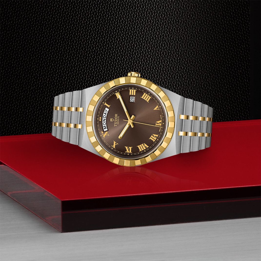 TUDOR ROYAL CHOCHOLATE 41 mm zlato/ocel