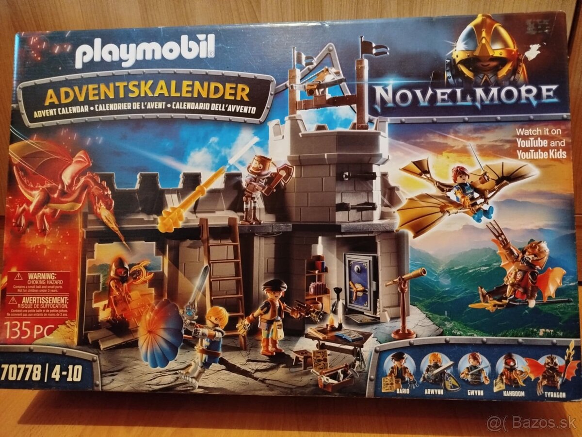 Novy PLAYMOBIL Adventný kalendár Novelmore Dariova dielňa