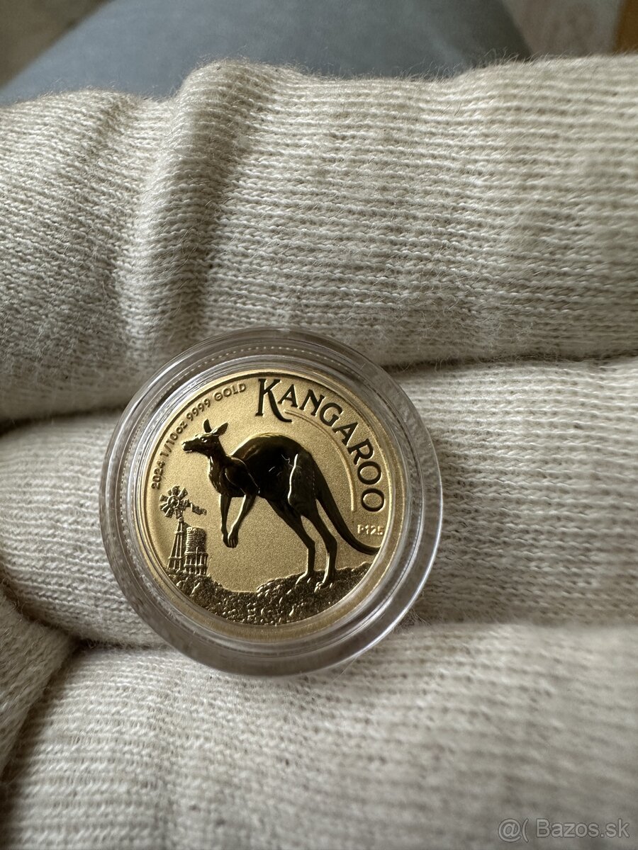 Zlata minca 1/10 Oz Australian Kangaroo 2024