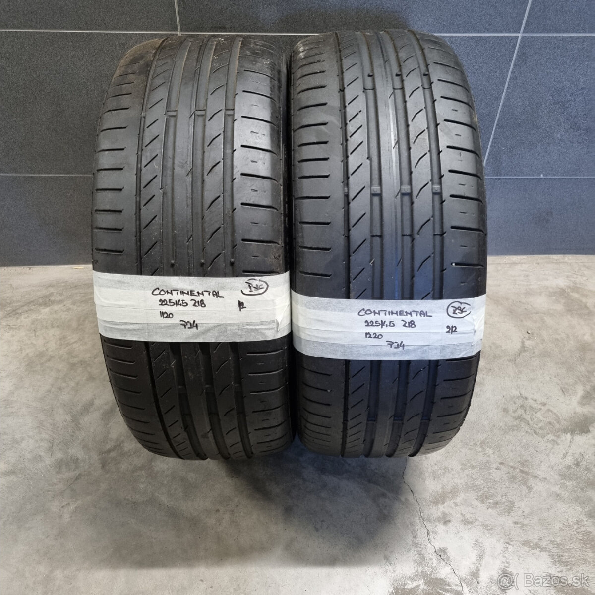 225/45 R18 CONTINENTAL pár letných pneumatík