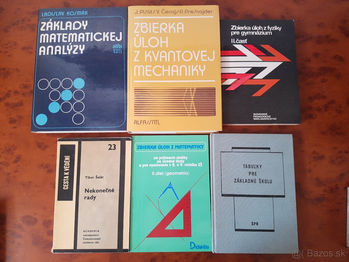 Zbierky úloh - matematika, fyzika, tabuľky, Nekonečné rady