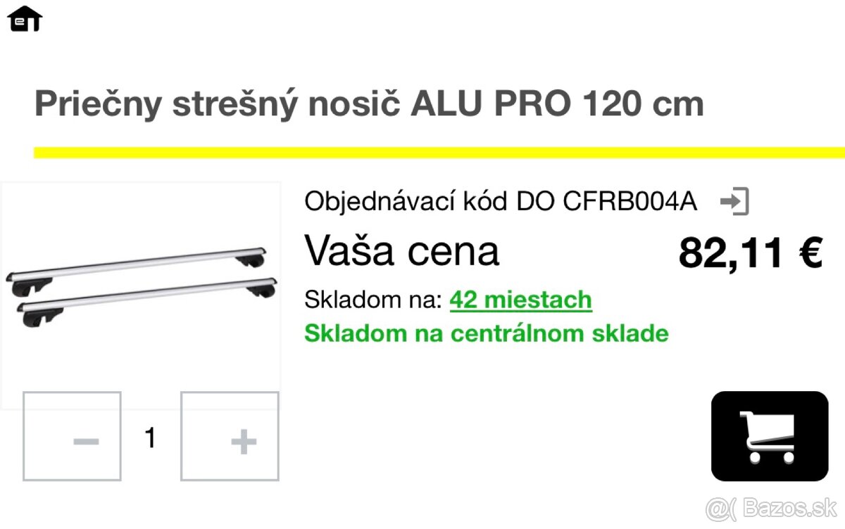 Stresny nosic Alu Pro 120