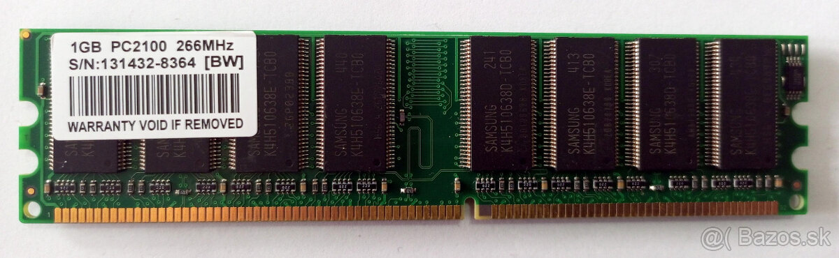 DDR-266 1GB PC2100 133MHz 2,5V