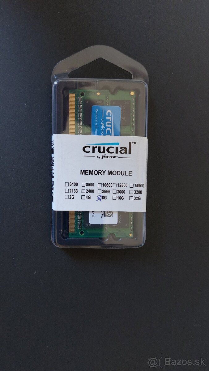Predam novu nepouzitu Crucial 8GB Single DDR3/DDR3L CT102464