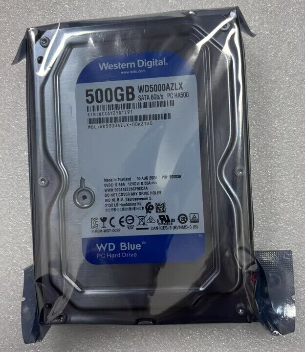 3'5'' HDD 500GB Western Digital BLUE