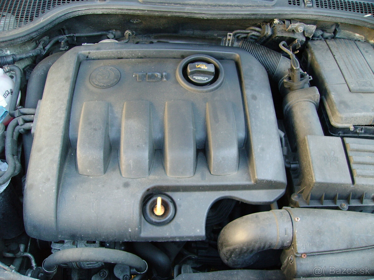 1,9 tdi 77kw motor, agregat, turbo, škoda octavia II