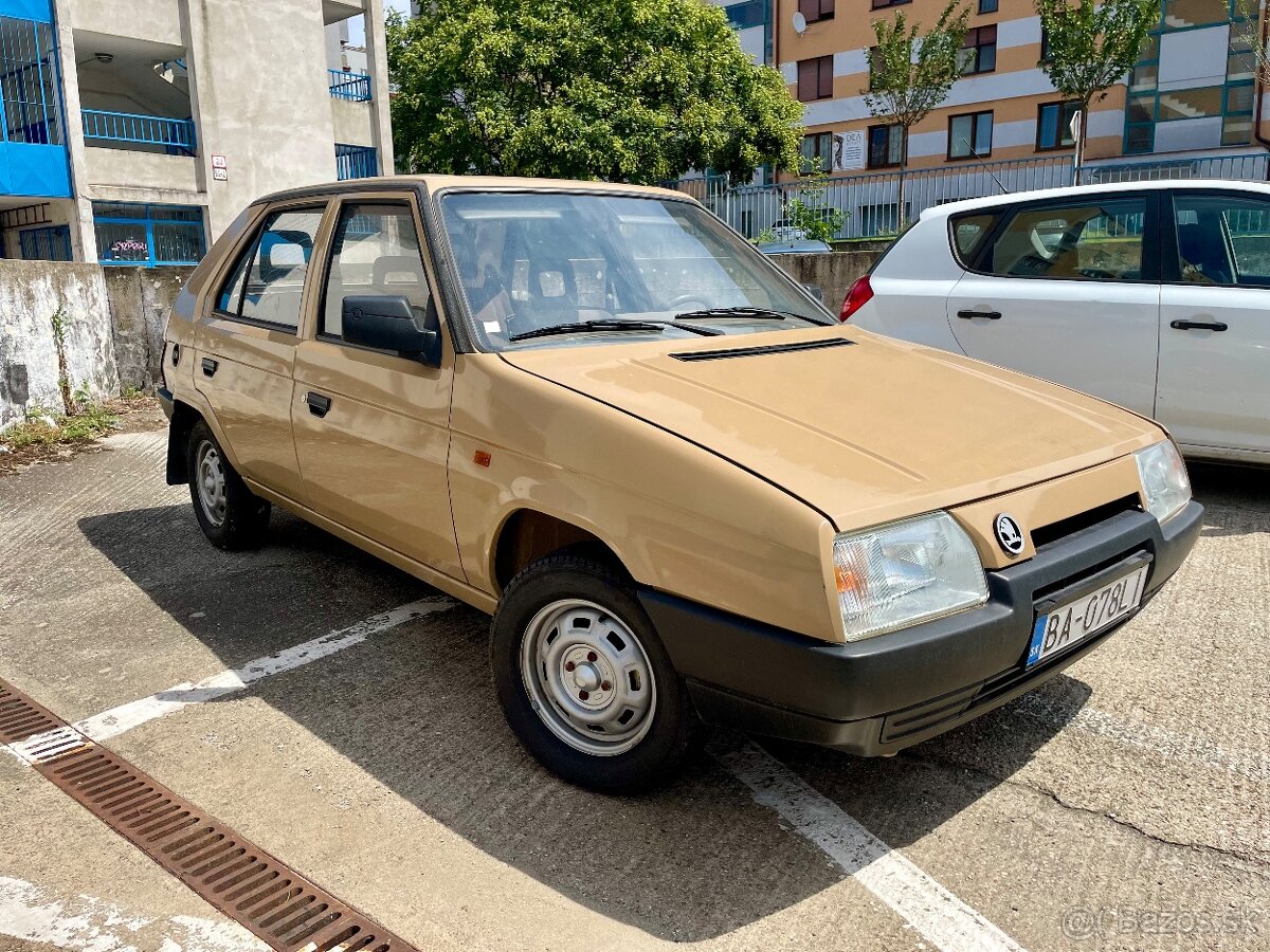 Nová Škoda Favorit 136L r. 1990, Najazdené: 730km