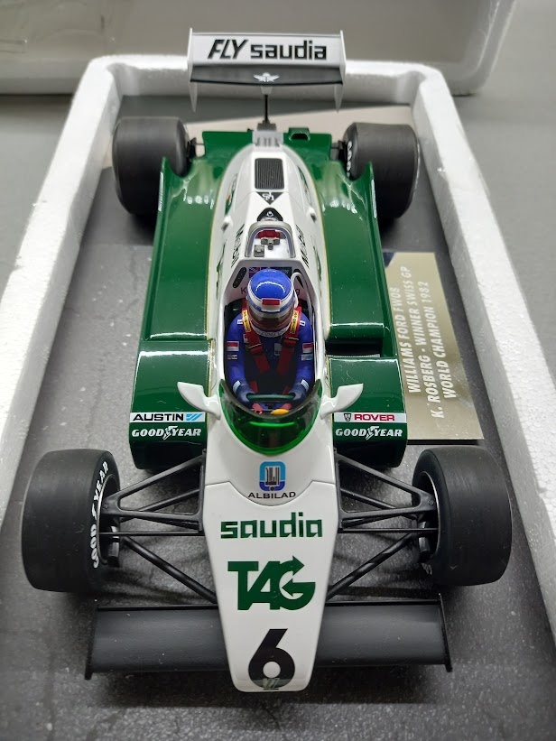 F1 WILLIAMS FW08 FORD KEKE ROSBERG MINICHAMPS 1:18