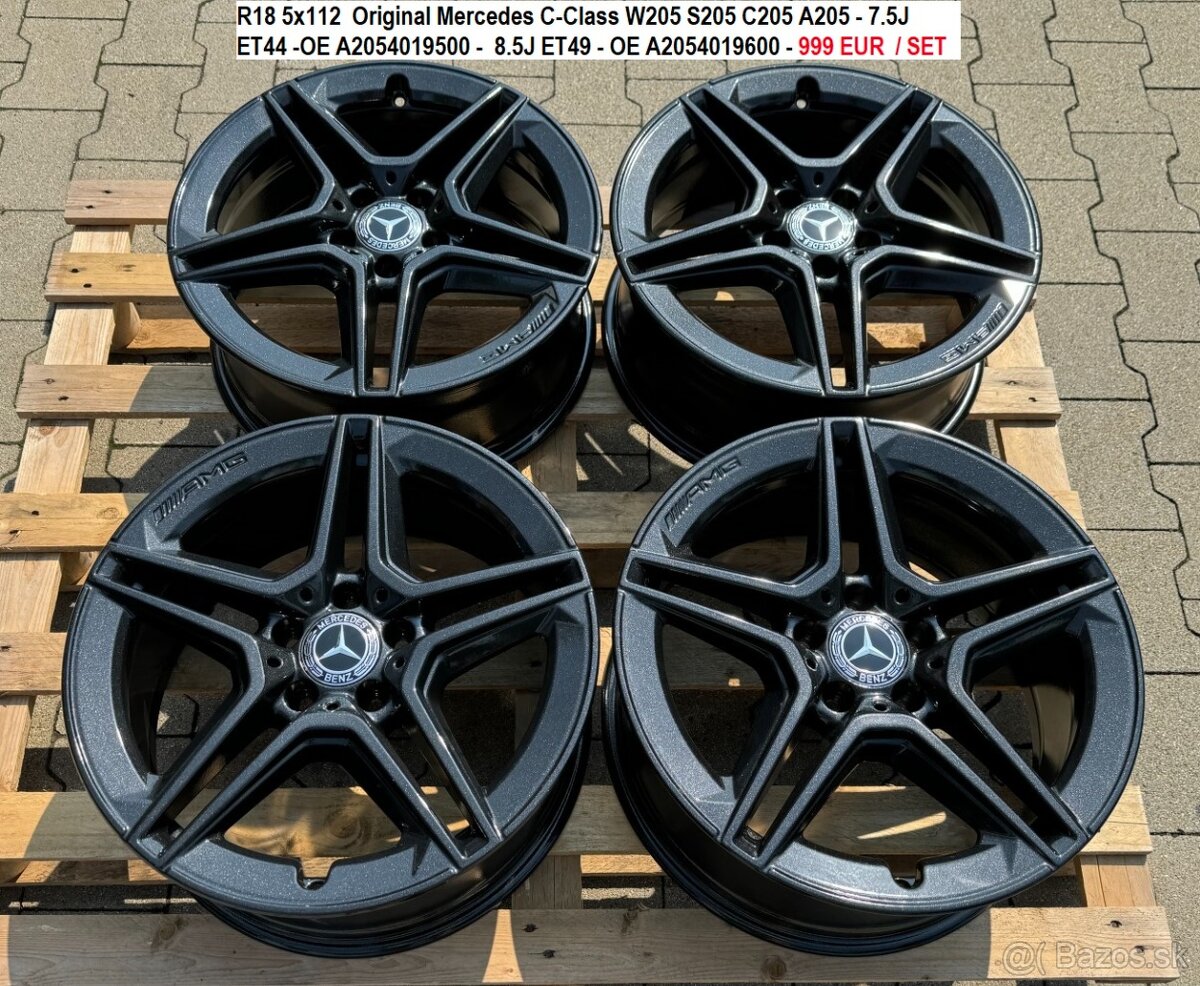 R18 5x112  Original Mercedes C-Class W205 S205 C205 A205