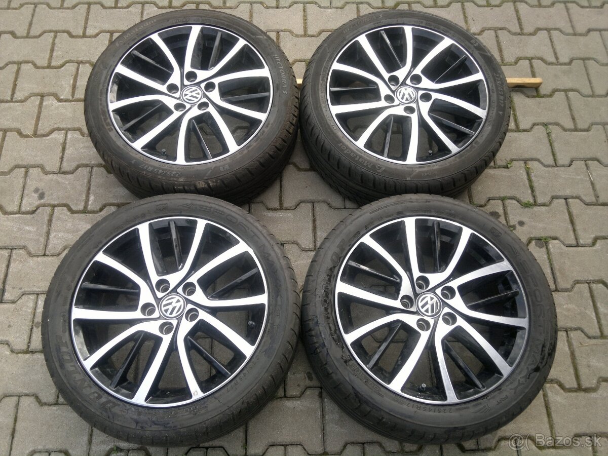 Elektrony VW GOLF VII GTD 5x112 r17, letne pneu. 225/45 r17