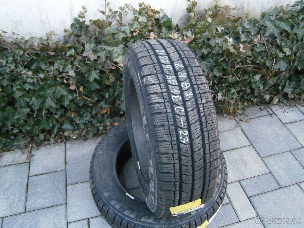 Predám 2x zimné nové pneu KLEBER 205/65 R16C 107/105T