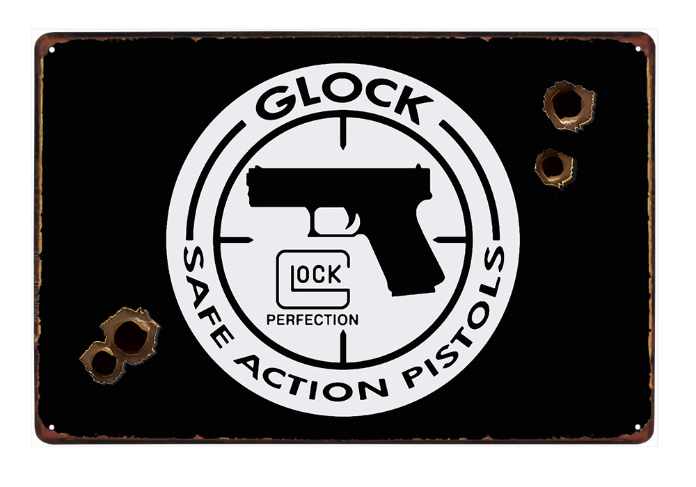 plechová cedule - Glock (logo)