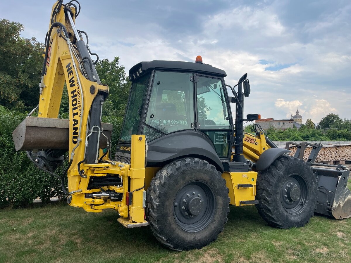 Traktorbager New Holland B115C rýpadlo-nakladač