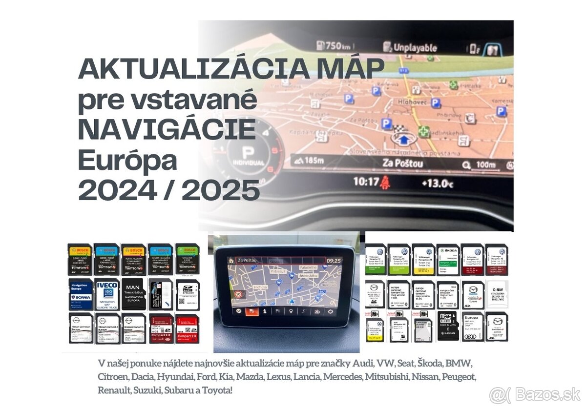 NAVIGÁCIA - AKTUALIZÁCIA MÁP / MAPY / NAVIGÁCIE 2024 / 2025