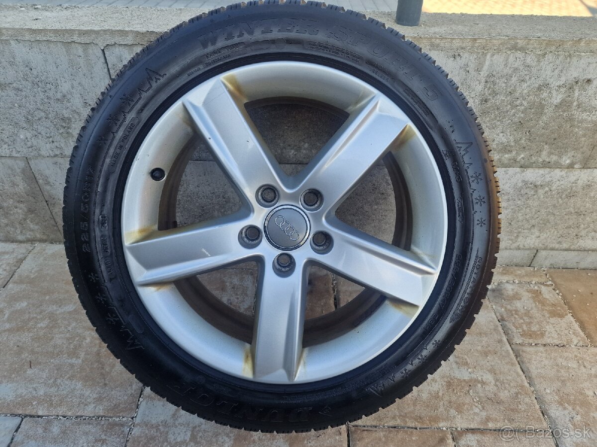 Alu disky audi 5x112 , 7j R17 et 42 + zimné 225/50 r17