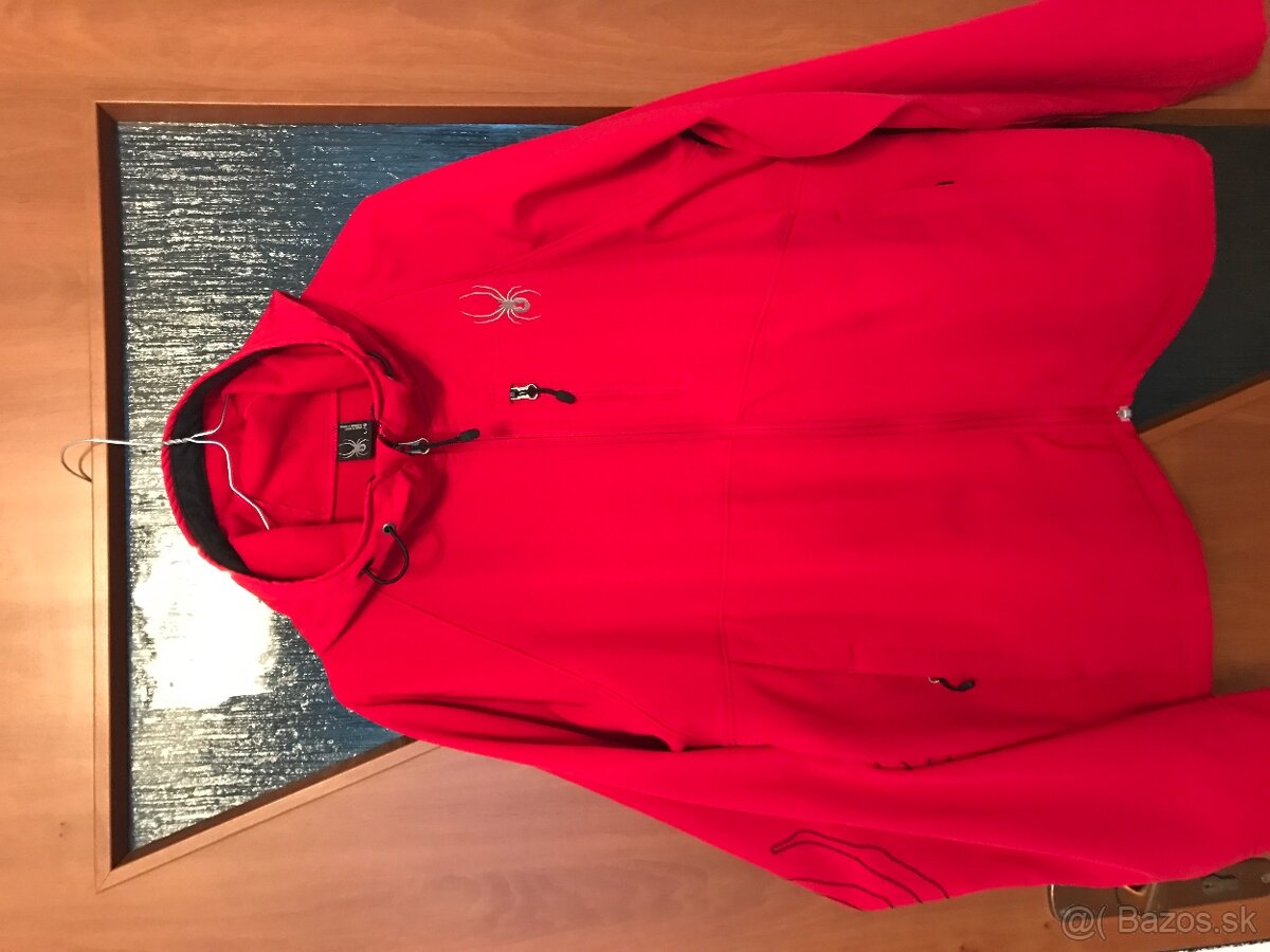 SPYDER originál Red pánska bundicka softshellova L/XL