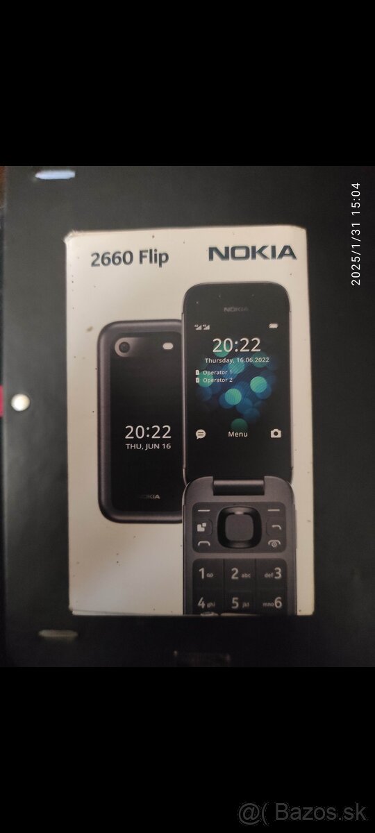 Predám nový tlačitkový mobil Nokia 2660 Flip, dual sim