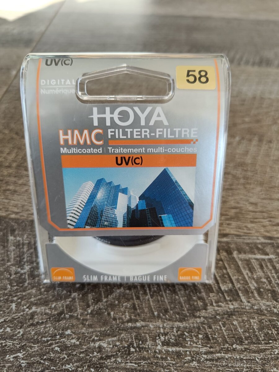 Predám filter Hoya UV (O) HMC 58 mm - alp nový